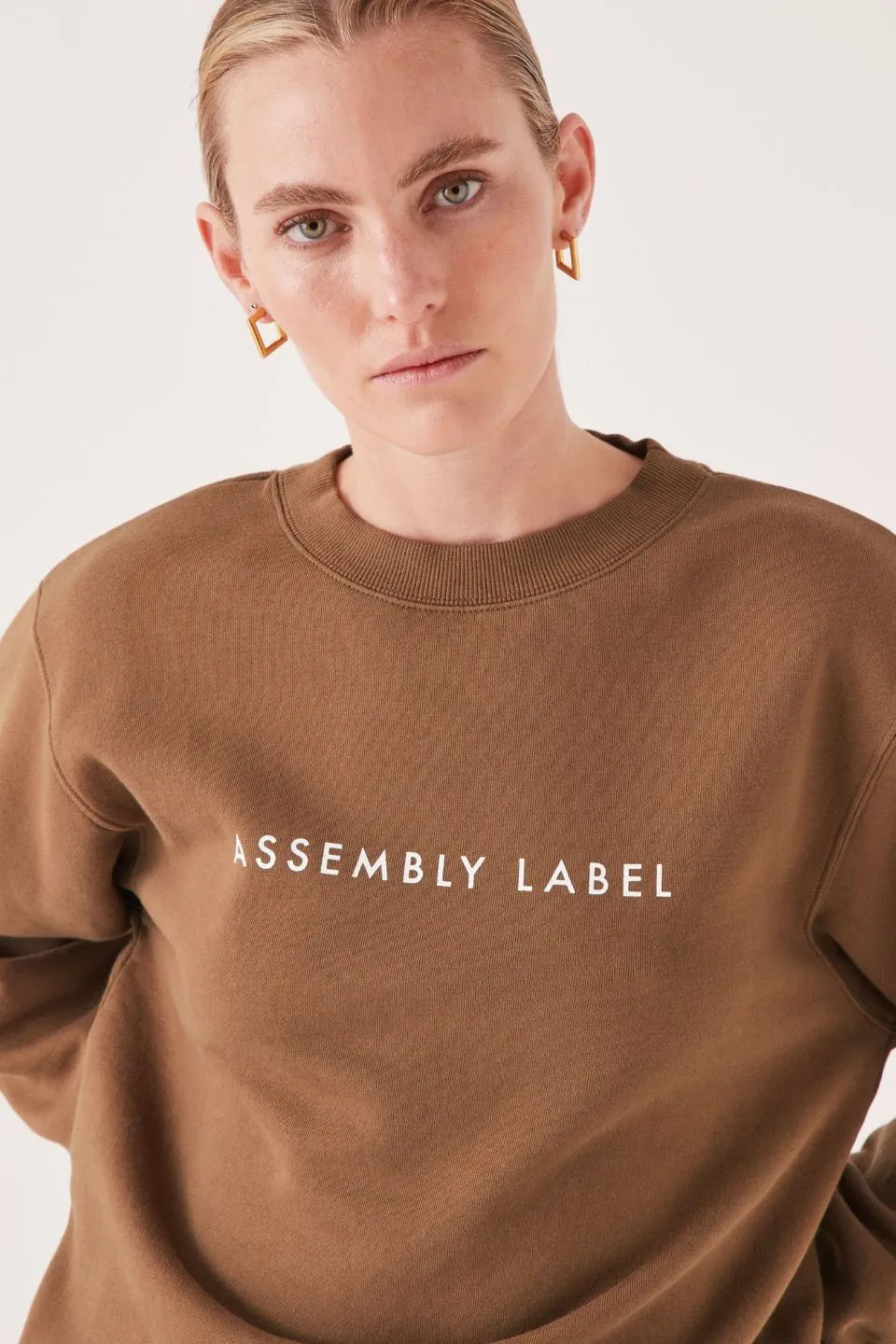 Logo Caramel Fleece Jumper