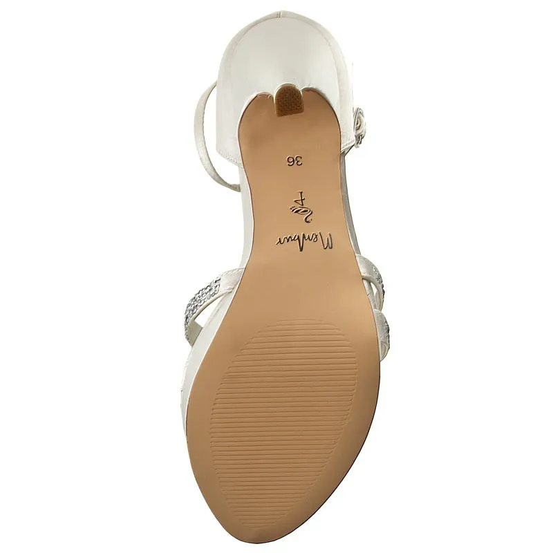 Membur Platform Ivory Sandal 07256