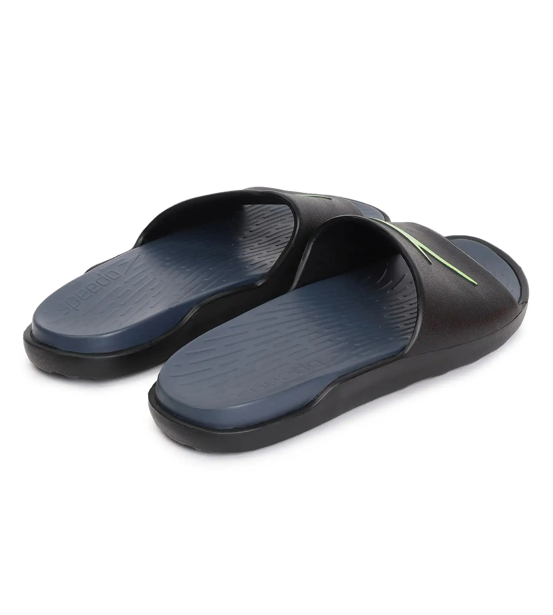 Men's Dual Colour Slides - USA Charcoal & Black