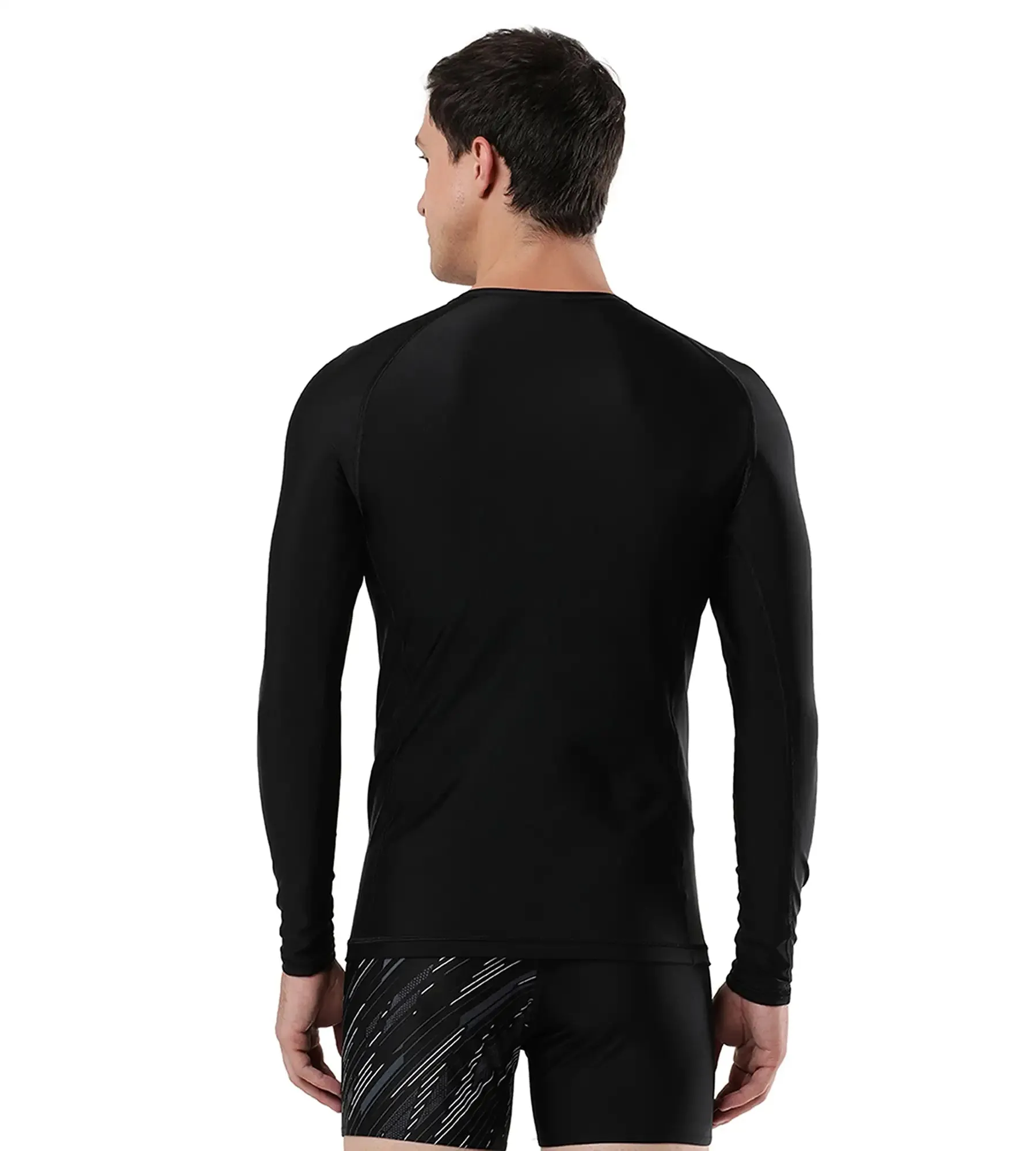 Men's Long Sleeve Suntop - Oxid Grey & Black