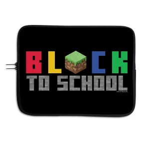 Minecraft Block to School Laptop Sleeve Cover