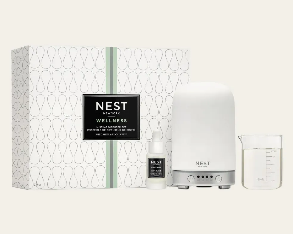 NEST Wild Mint & Eucalyptus Misting Diffuser Set