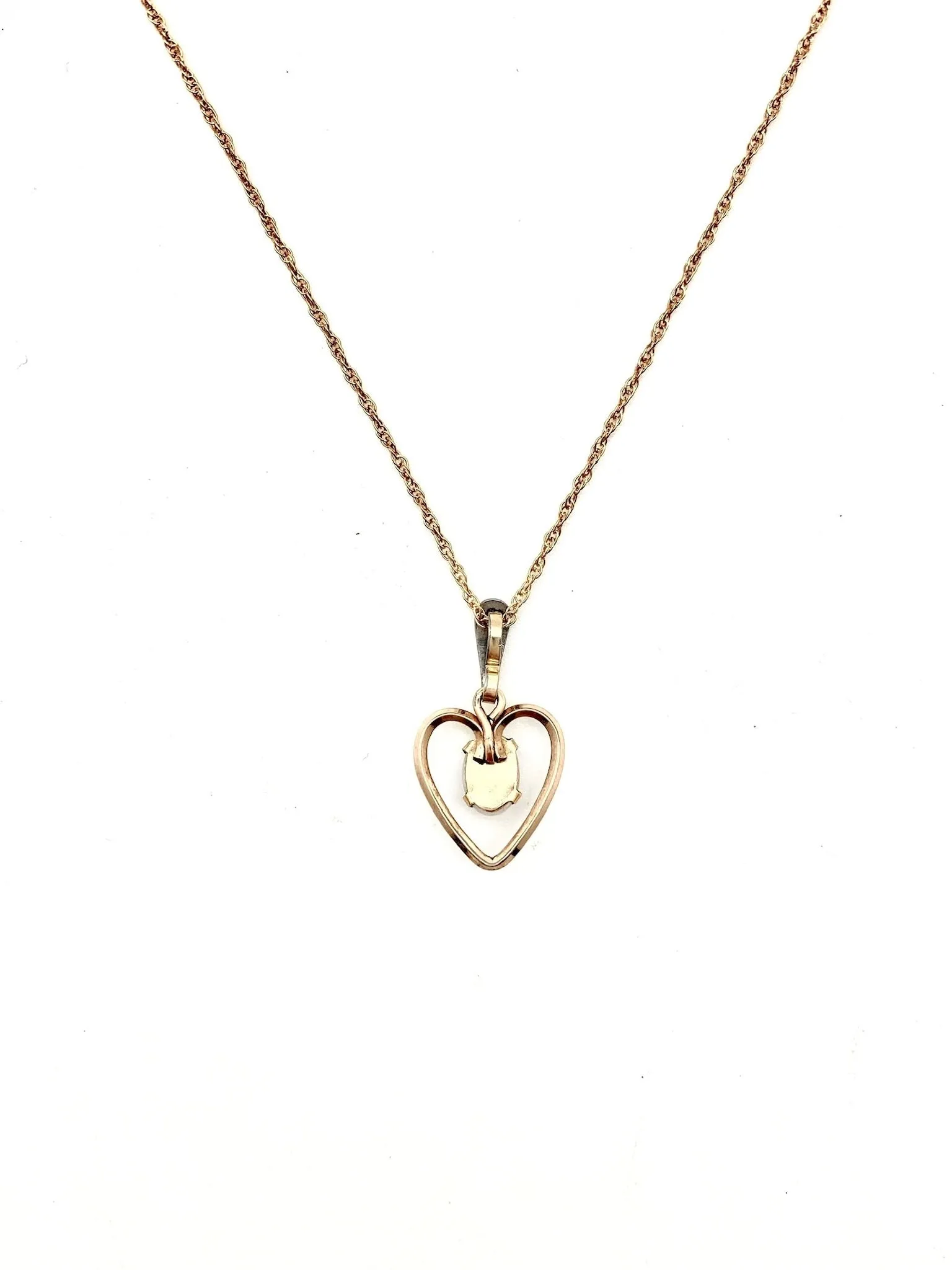 Opal Celine Heart Necklace