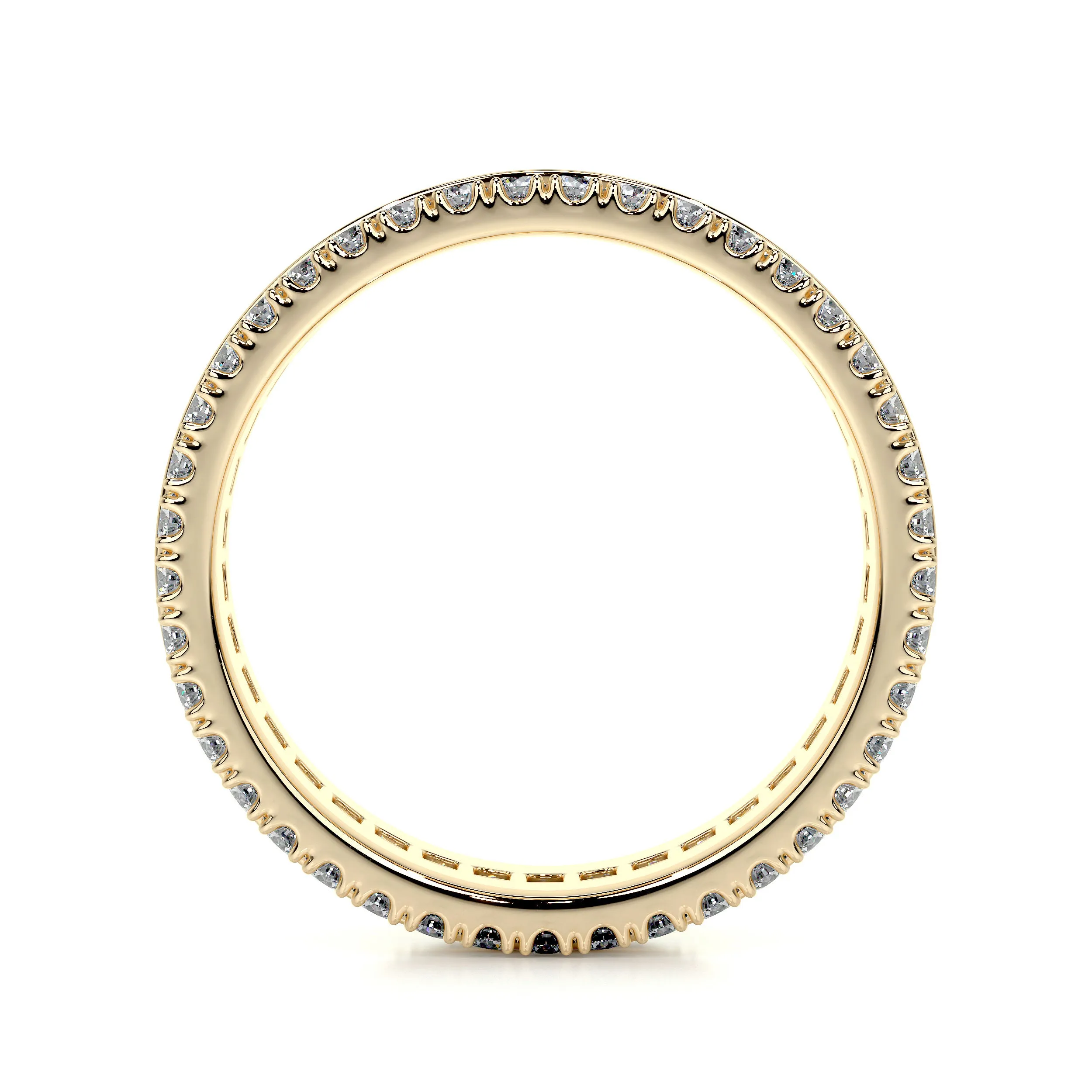 Paige Lab Grown Eternity Wedding Ring   (4 Carat) -18K Yellow Gold