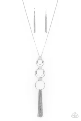 Paparazzi Join The Circle - Silver Necklace