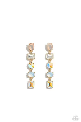 Paparazzi Sophisticated Stack Gold Post Earrings