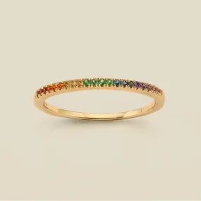 Rainbow Stacking Band Ring | Final Sale