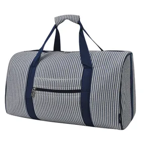 Seersucker Navy NGIL Quilted Duffle Bag