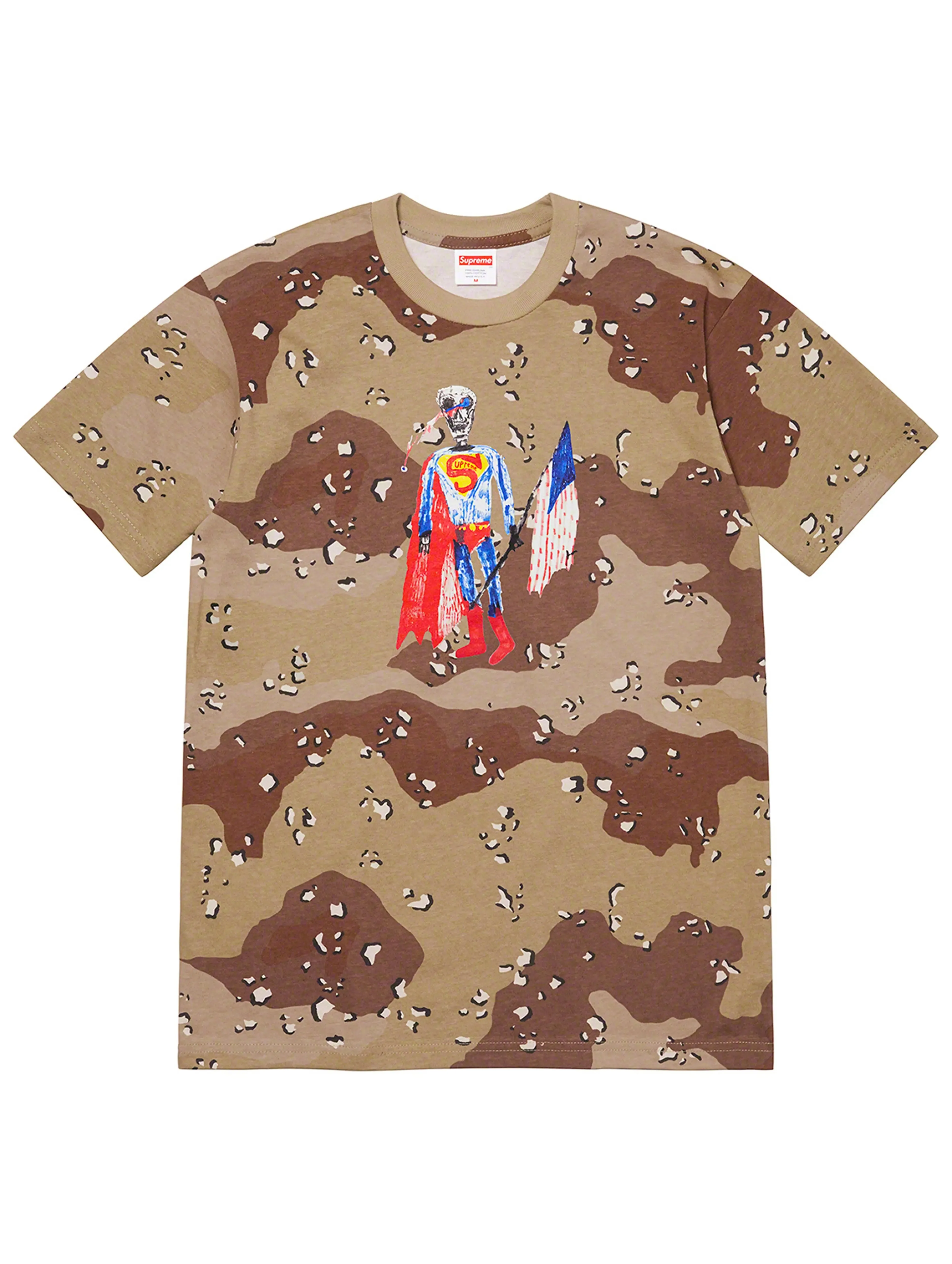 Supreme Skeleton Tee Chocolate Chip Camo [SS21]