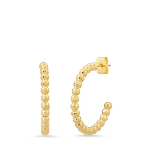 TAI RITTICHAI | Gold Ball Hoop Earrings