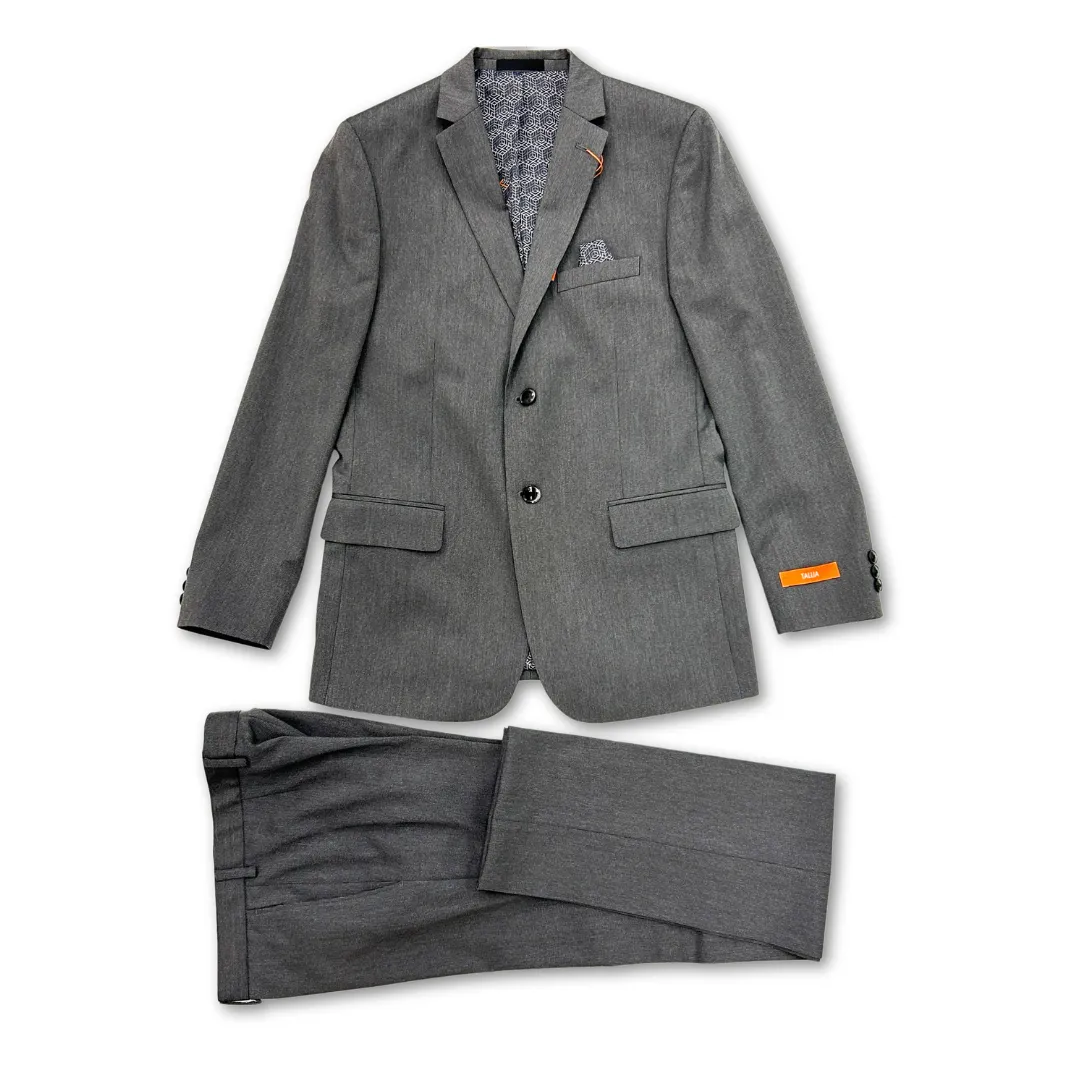 Tallia Boys Skinny Grey Dot Suit CZ0067