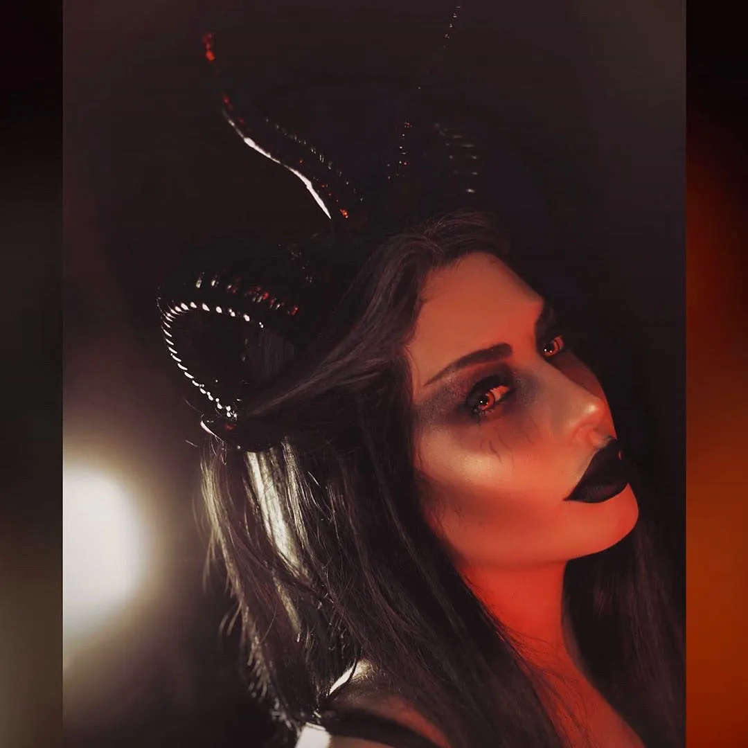 The Baphomet Horns Headpiece