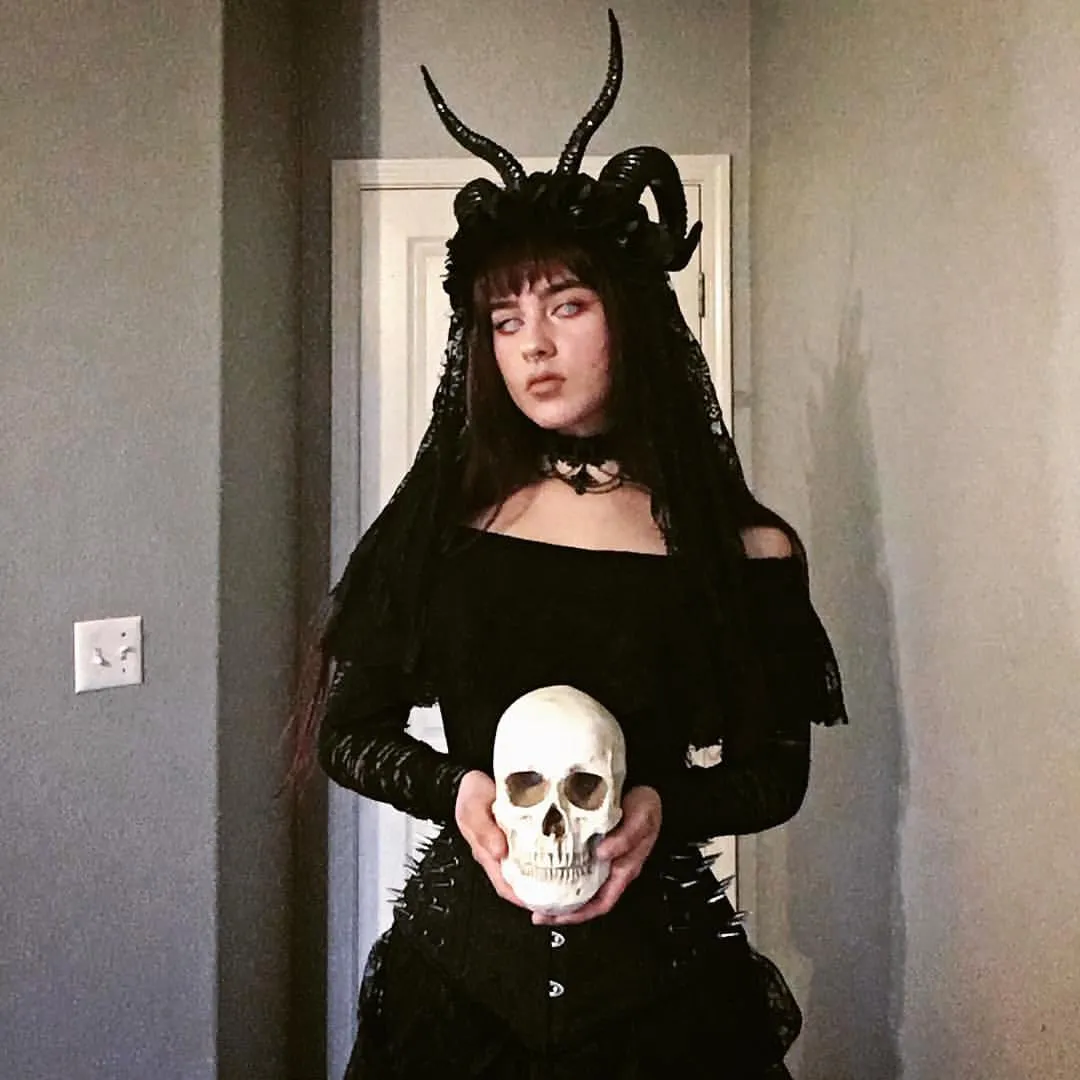 The Baphomet Horns Headpiece