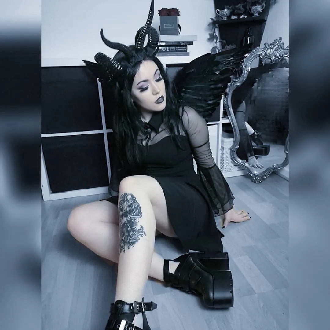 The Baphomet Horns Headpiece