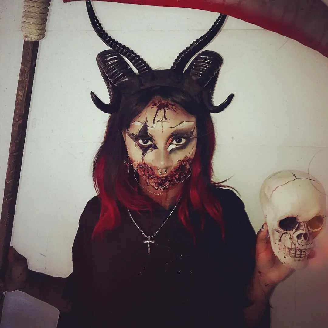 The Baphomet Horns Headpiece