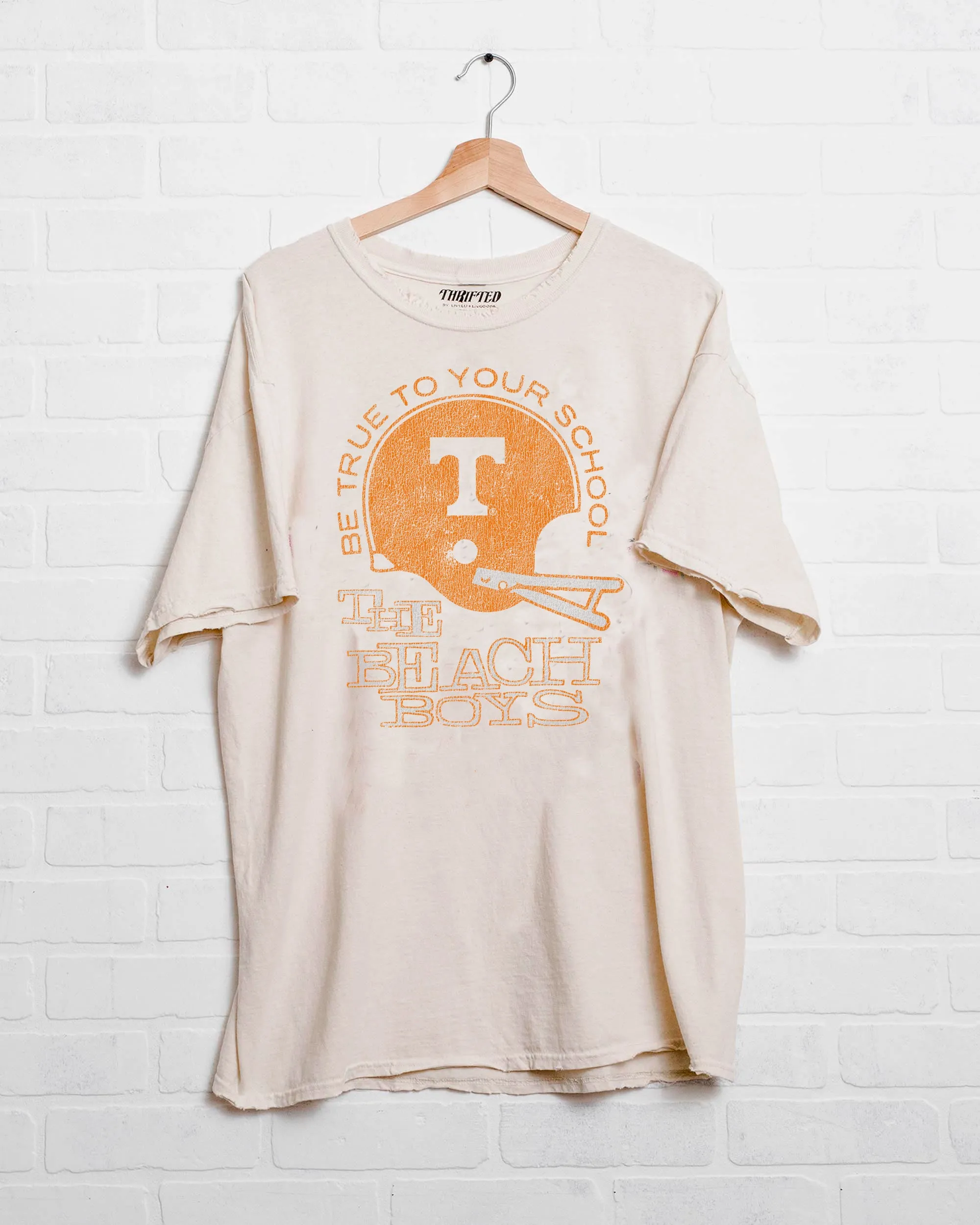 The Beach Boys Tennessee True To Your School Off White Thrifted Tee