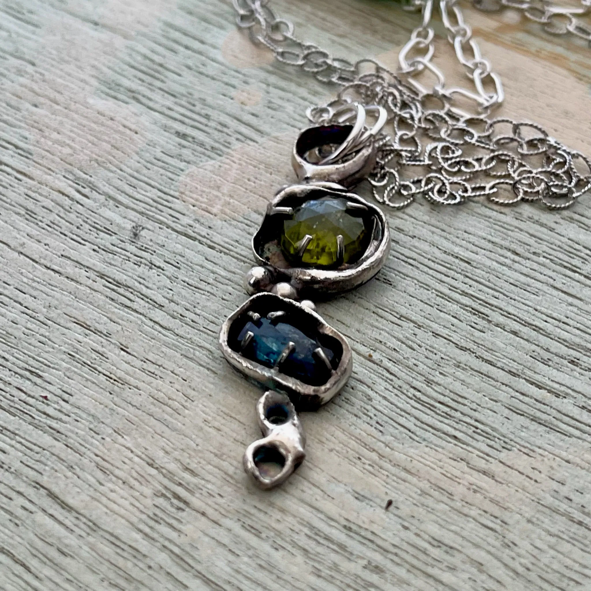 Vesuvianite & Kyanite Necklace