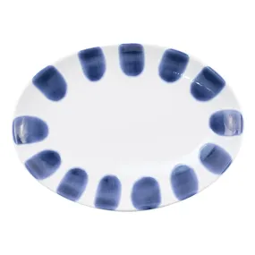 Vietri Santorini Dot Small Oval Platter