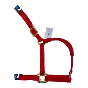 Weaver Leather Original Adjustable Nylon Halter in Red - Horse