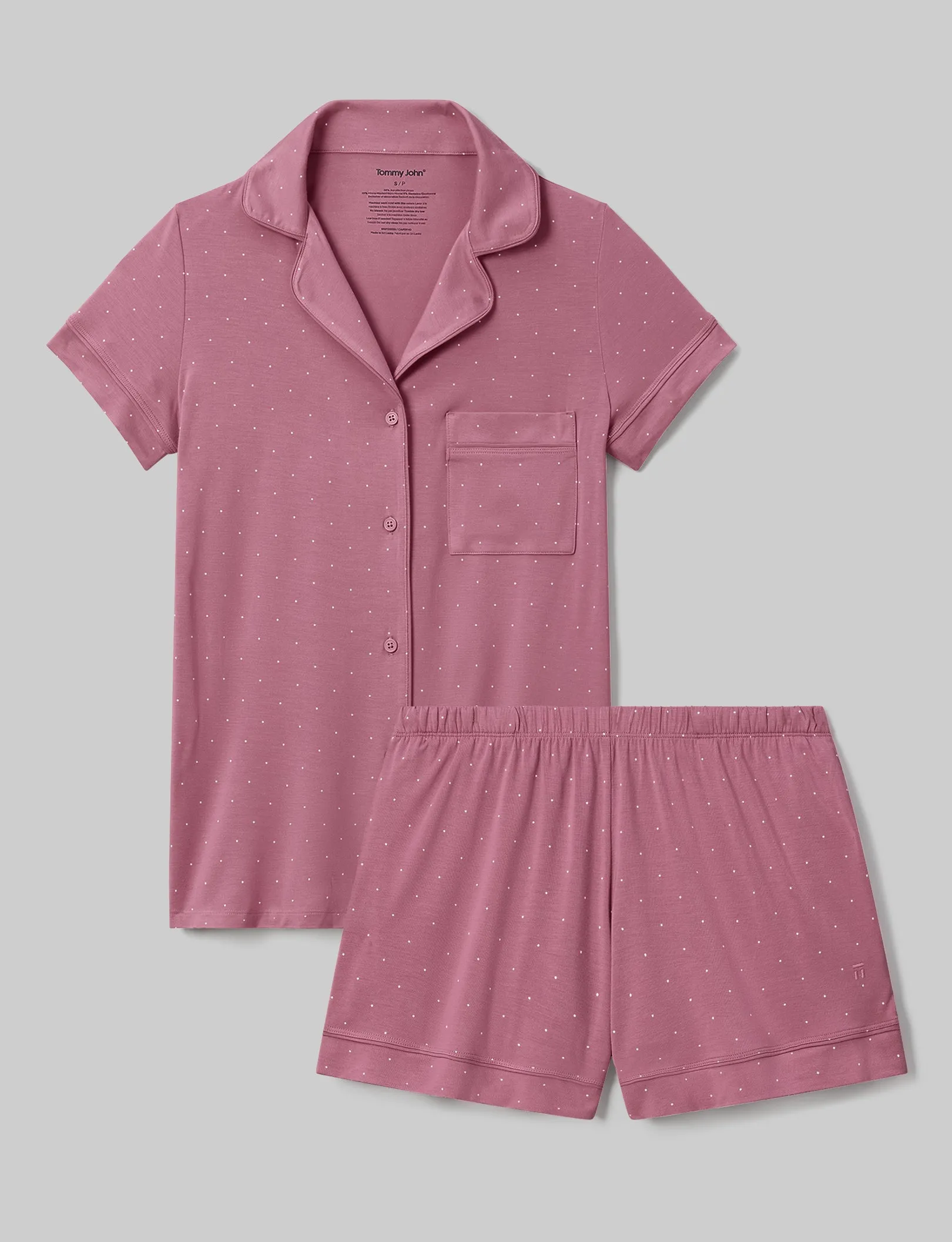 Women's Downtime Pajama Top & Short Set