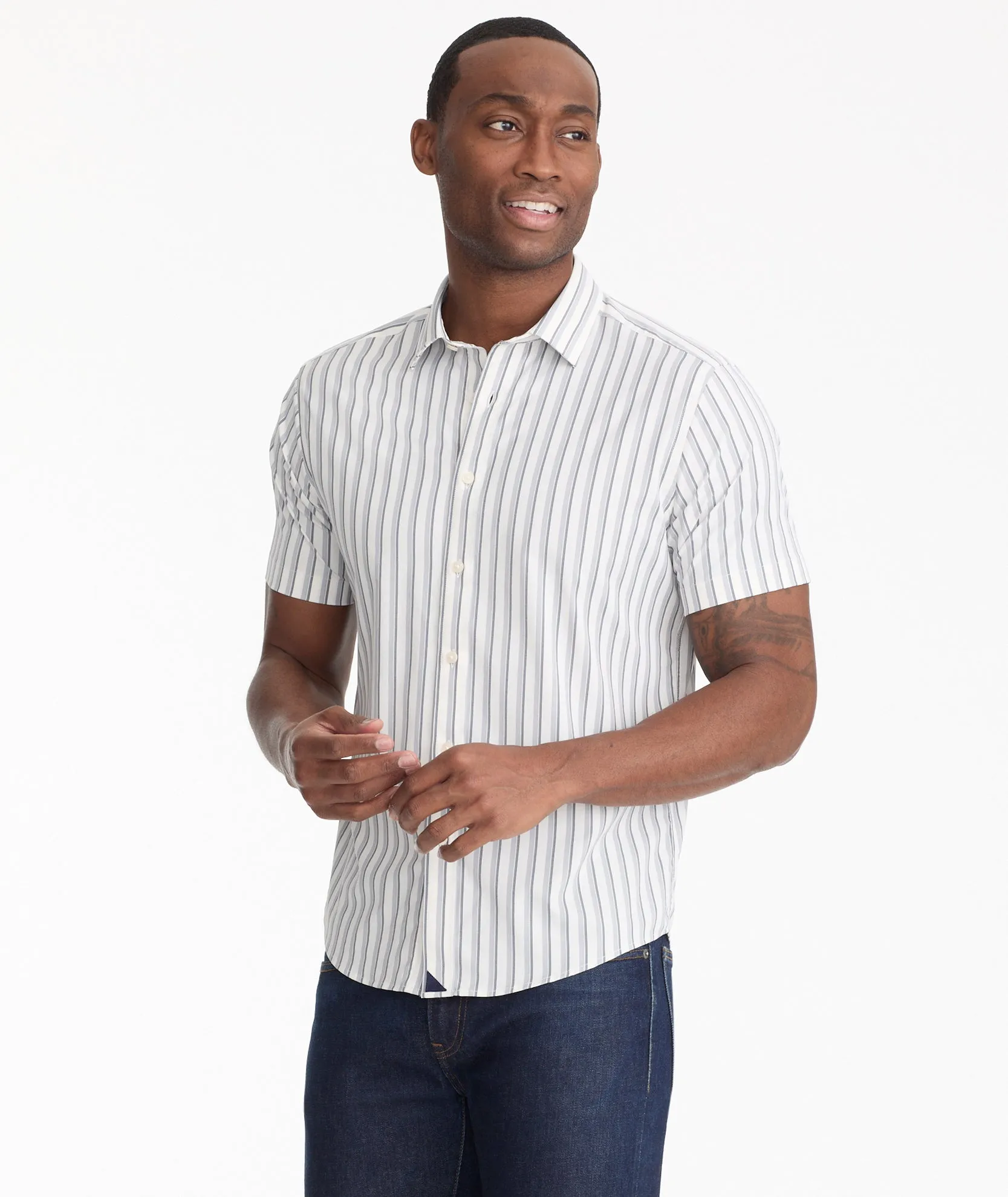 Wrinkle-Free Performance Short-Sleeve Bauman Shirt