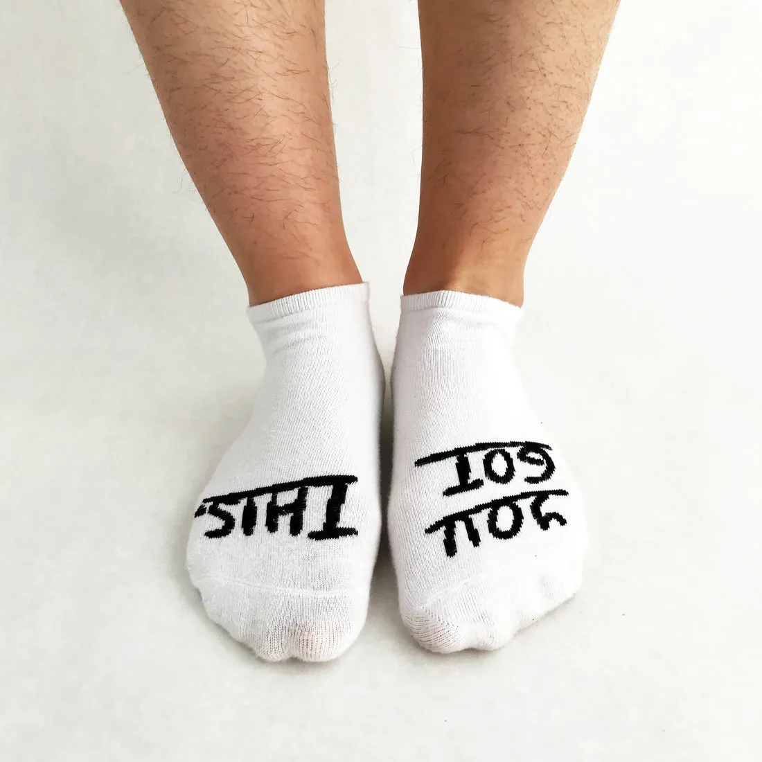 You Got This Socks in White