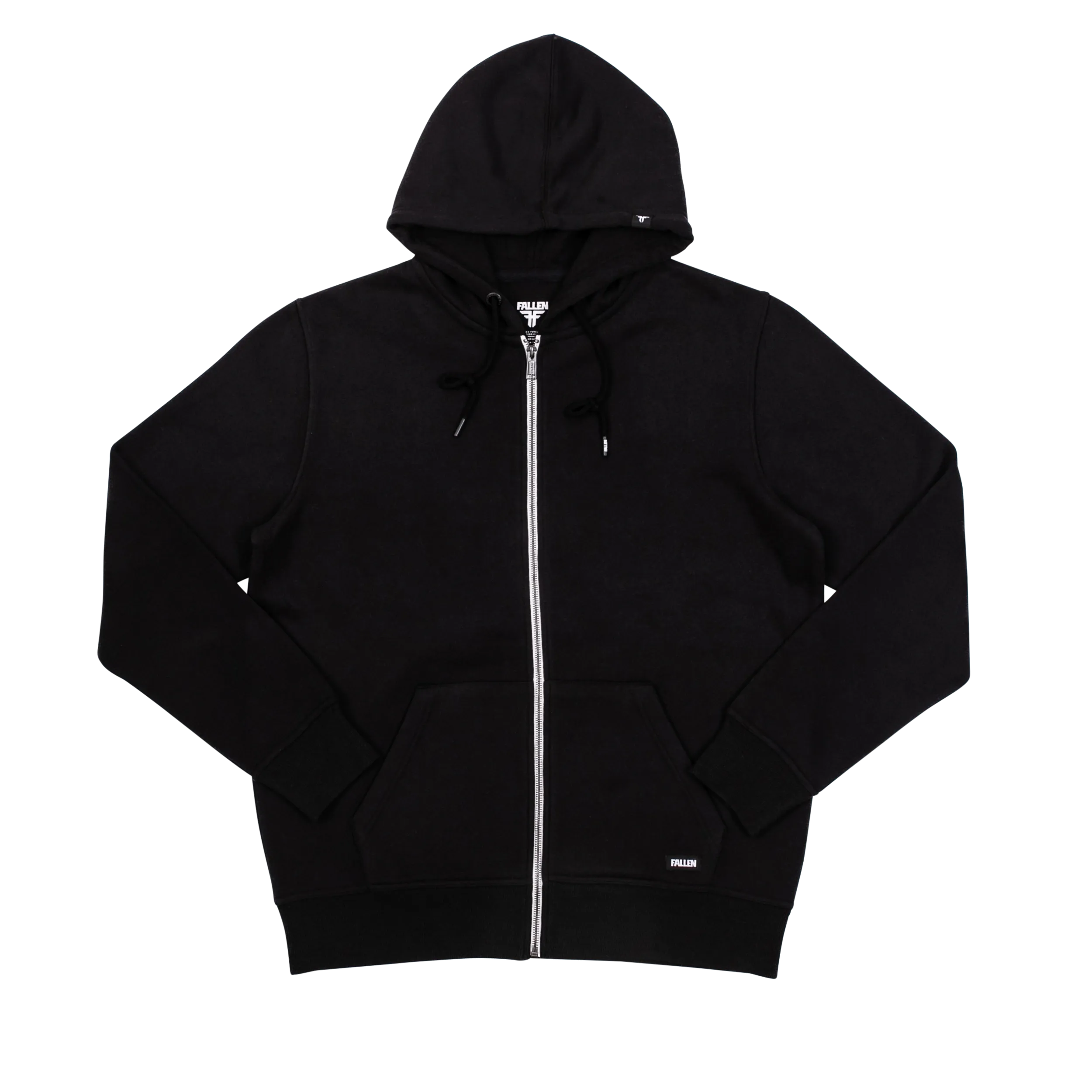 ZIP HOODIE BLACK/WHITE